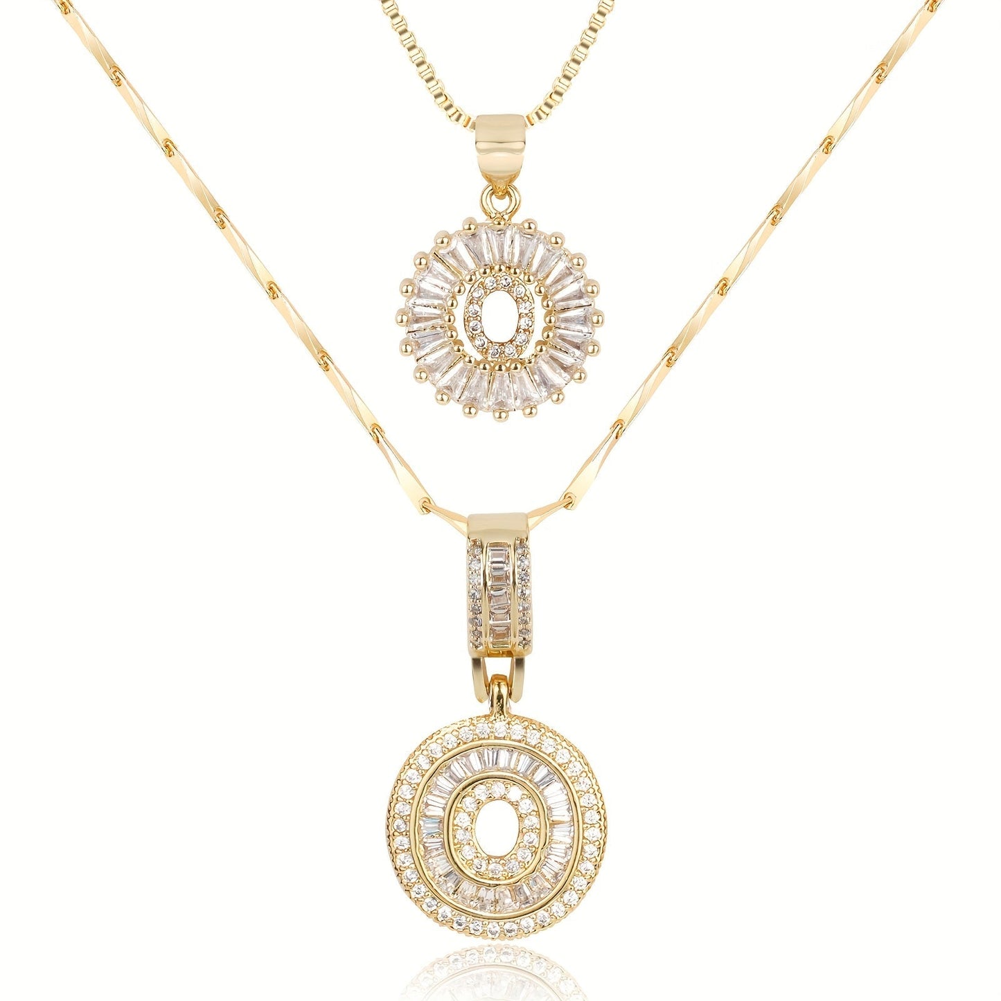 BUY 1 GET 1 FREE(2 Pack)--Diamond Letter Initial Necklaces--50% OFF until 23:59!
