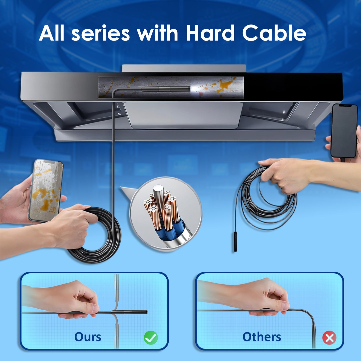⚡🔥Limited Time Only: Get 50% Off Now! 🎁 ~Deep View Mini Endoscope Camera for Industrial & Automotive Inspection
