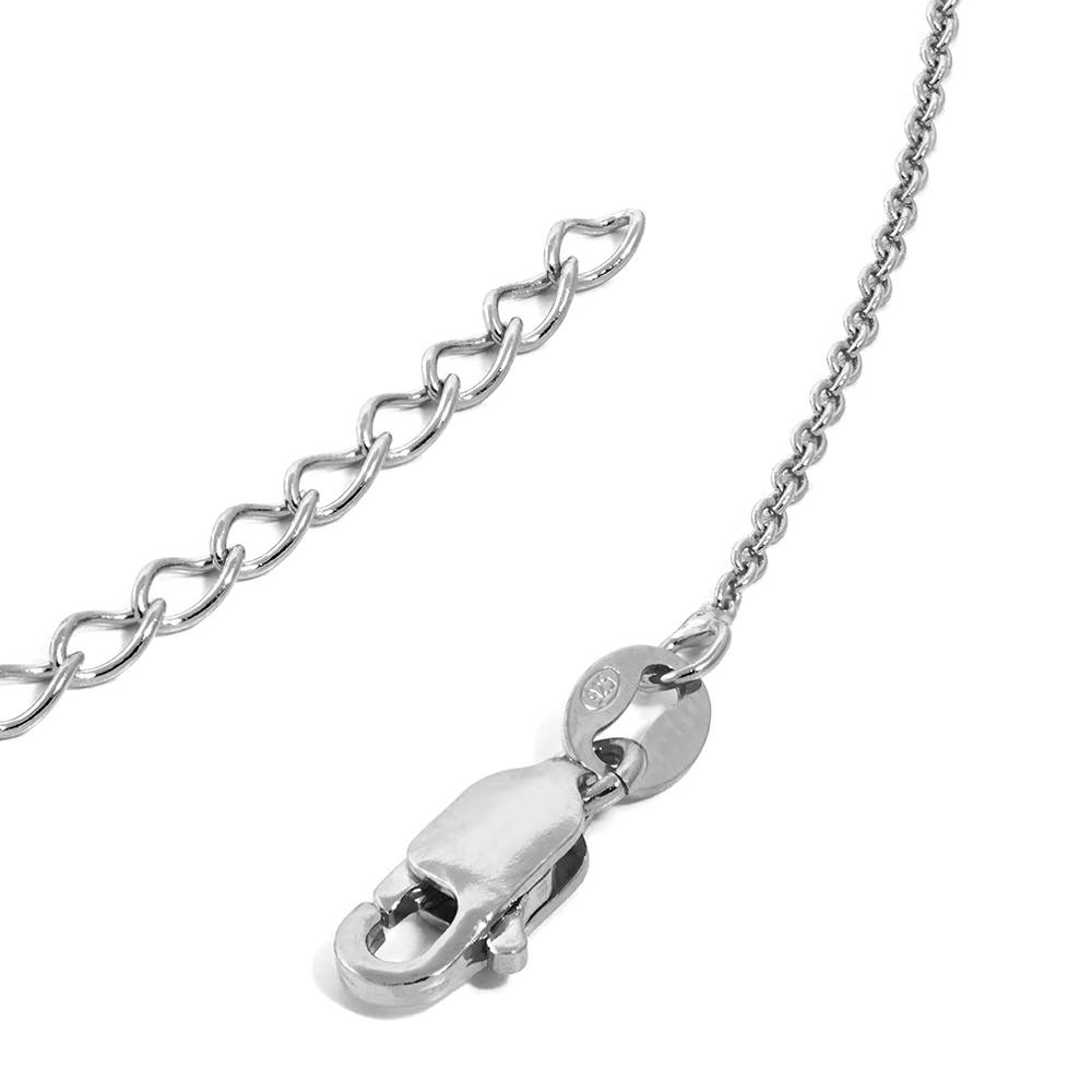Charming Personalized Heart Engraved Bead Necklace