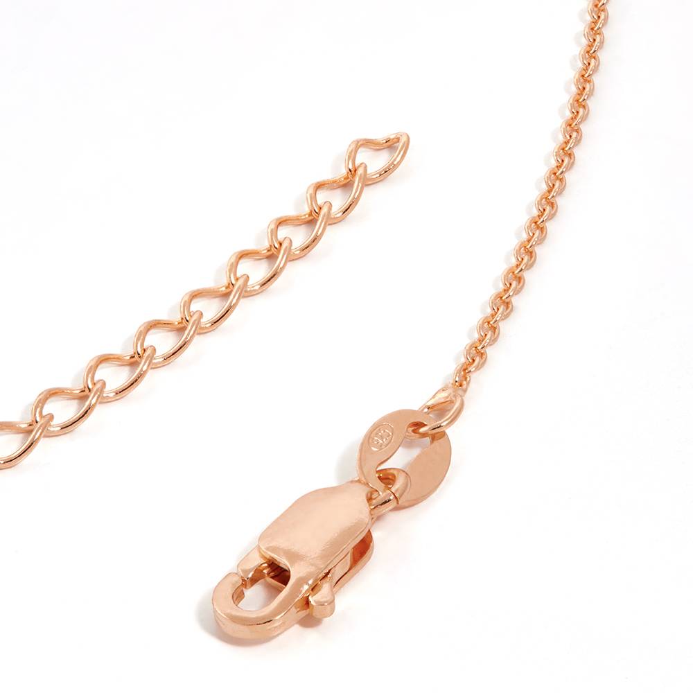 Charming Personalized Heart Engraved Bead Necklace