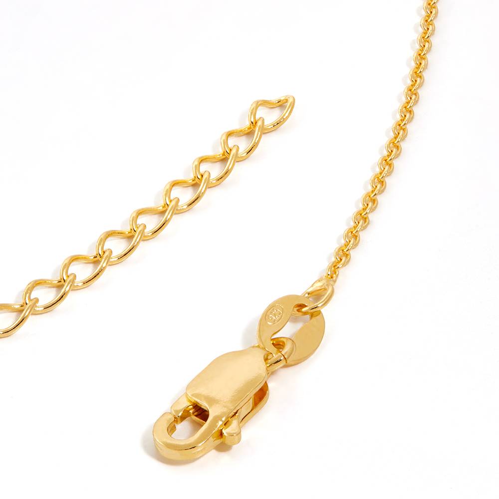 Charming Personalized Heart Engraved Bead Necklace