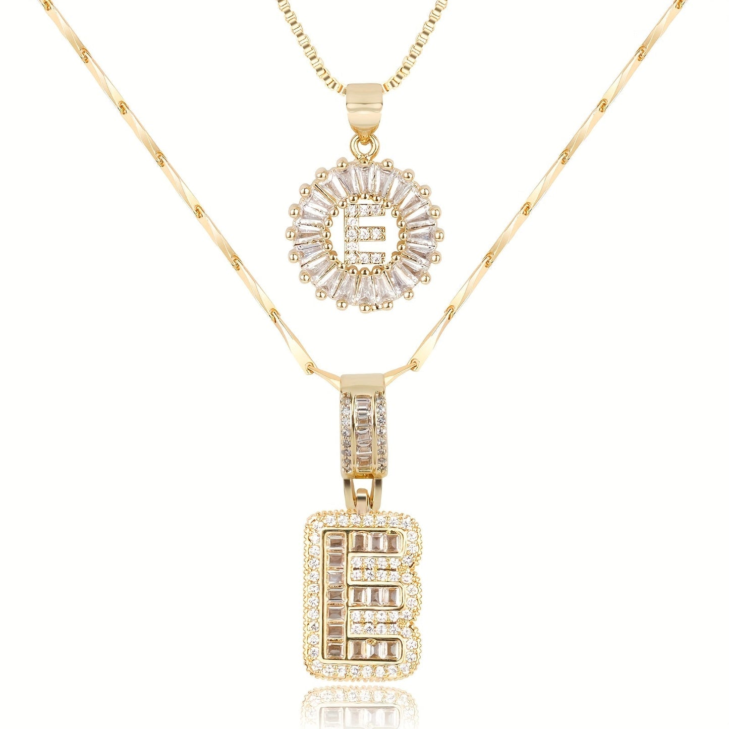 BUY 1 GET 1 FREE(2 Pack)--Diamond Letter Initial Necklaces--50% OFF until 23:59!