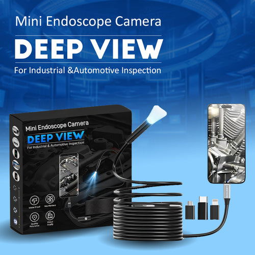⚡🔥Limited Time Only: Get 50% Off Now! 🎁 ~Deep View Mini Endoscope Camera for Industrial & Automotive Inspection