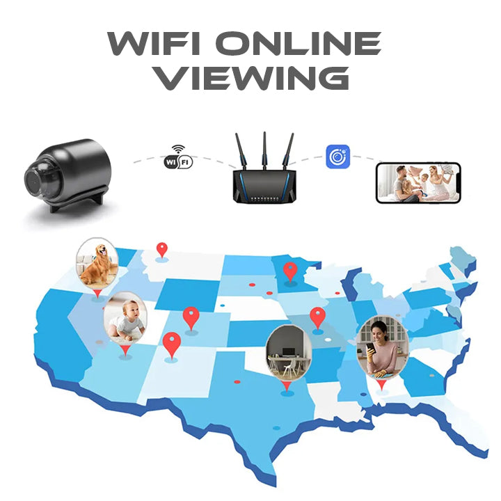 Clearance Blowout! π¨ π Holiday Sale Extravaganza: Enjoy 50% Off! π 1080P HD Night Vision Mini WIFI Camera
