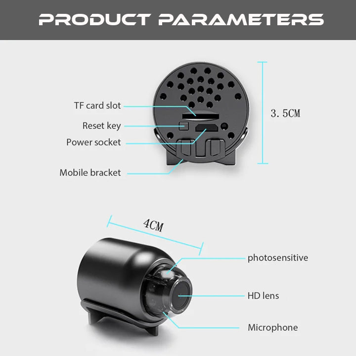 Clearance Blowout! π¨ π Holiday Sale Extravaganza: Enjoy 50% Off! π 1080P HD Night Vision Mini WIFI Camera