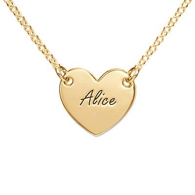 Eyelyn Engraved Heart Necklace