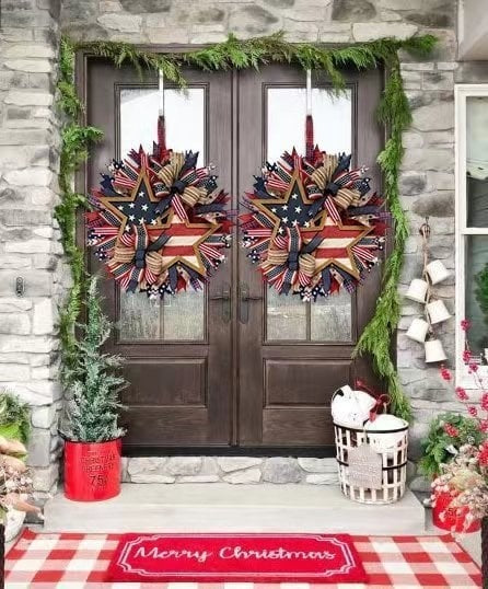 Sentinels of Honor: All- Season Veteran-Crafted Wreath(50% OFF)