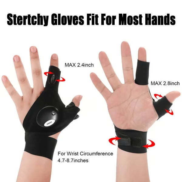 🔥 Christmas Flash Deal 🎁 65% OFF, Hands-Free LED Half Finger Gloves
