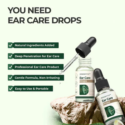 JEREMYTIS™ Natural Ingredients Ear Care - Soothing Relief for Tinnitus, Itching, and Ear Discomfort 🌿👂