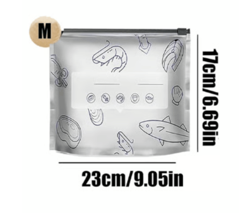 🔥 Reusable Aluminum Foil Sealable Storage Bags | Keep Food Fresh Longer & Organized with Eco-Friendly, Leak-Proof Design ♻️