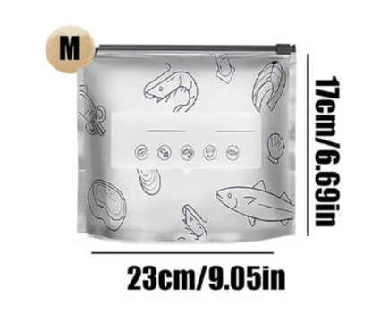 🔥 Reusable Aluminum Foil Sealable Storage Bags | Keep Food Fresh Longer & Organized with Eco-Friendly, Leak-Proof Design ♻️