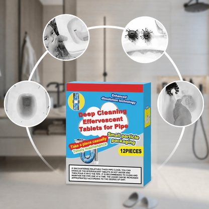 Deep-Cleaning Drain Tablets — Break Down Buildup, Remove Odors & Keep Water Flowing Freely