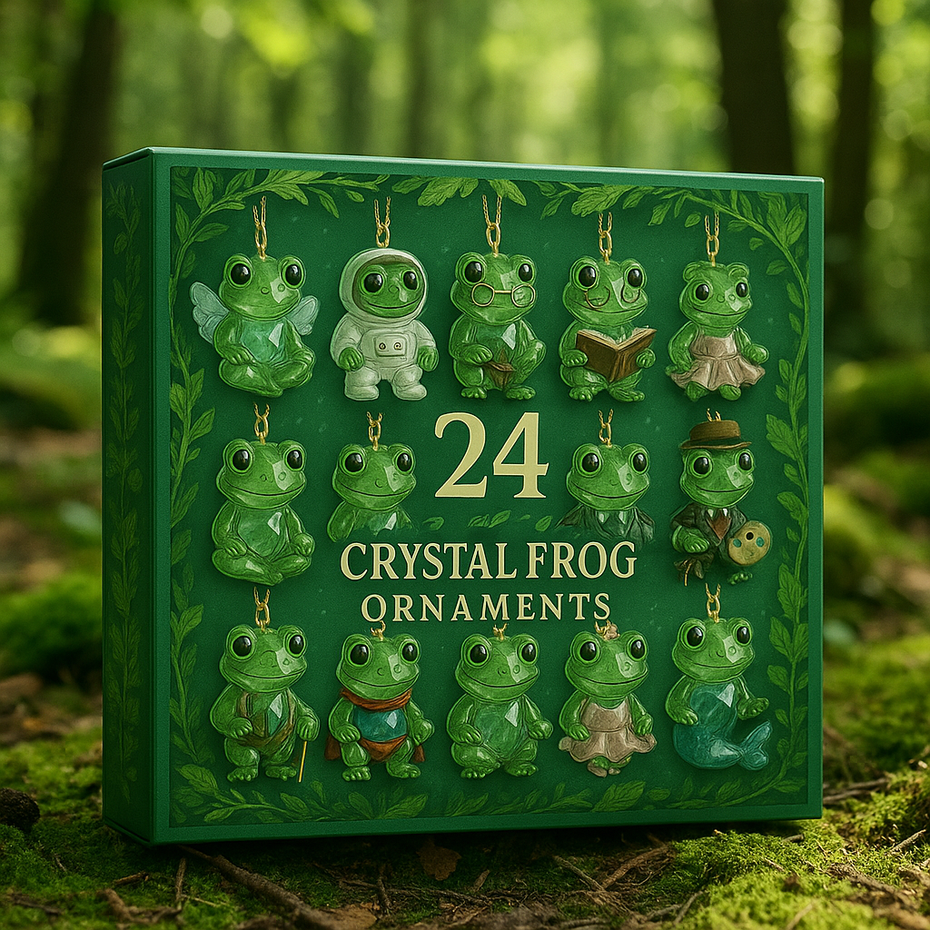 🐸 The Magic of the Forest Awaits — Frog Advent Calendar 2025 | 24 Crystal Charms, Limited Edition Collectible Gift Box