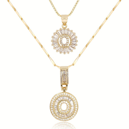 BUY 1 GET 1 FREE(2 Pack)--Diamond Letter Initial Necklaces--50% OFF until 23:59!