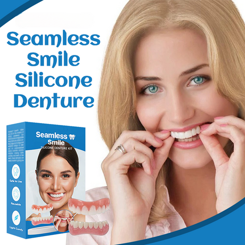 🎄 Holiday Sale Extravaganza: Enjoy 50% Off! 🎁  [Official Brand Store] Seamless Smile Silicone Denture Kit