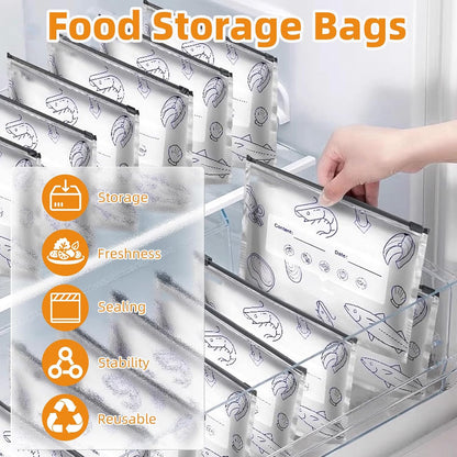 🔥 Reusable Aluminum Foil Sealable Storage Bags | Keep Food Fresh Longer & Organized with Eco-Friendly, Leak-Proof Design ♻️
