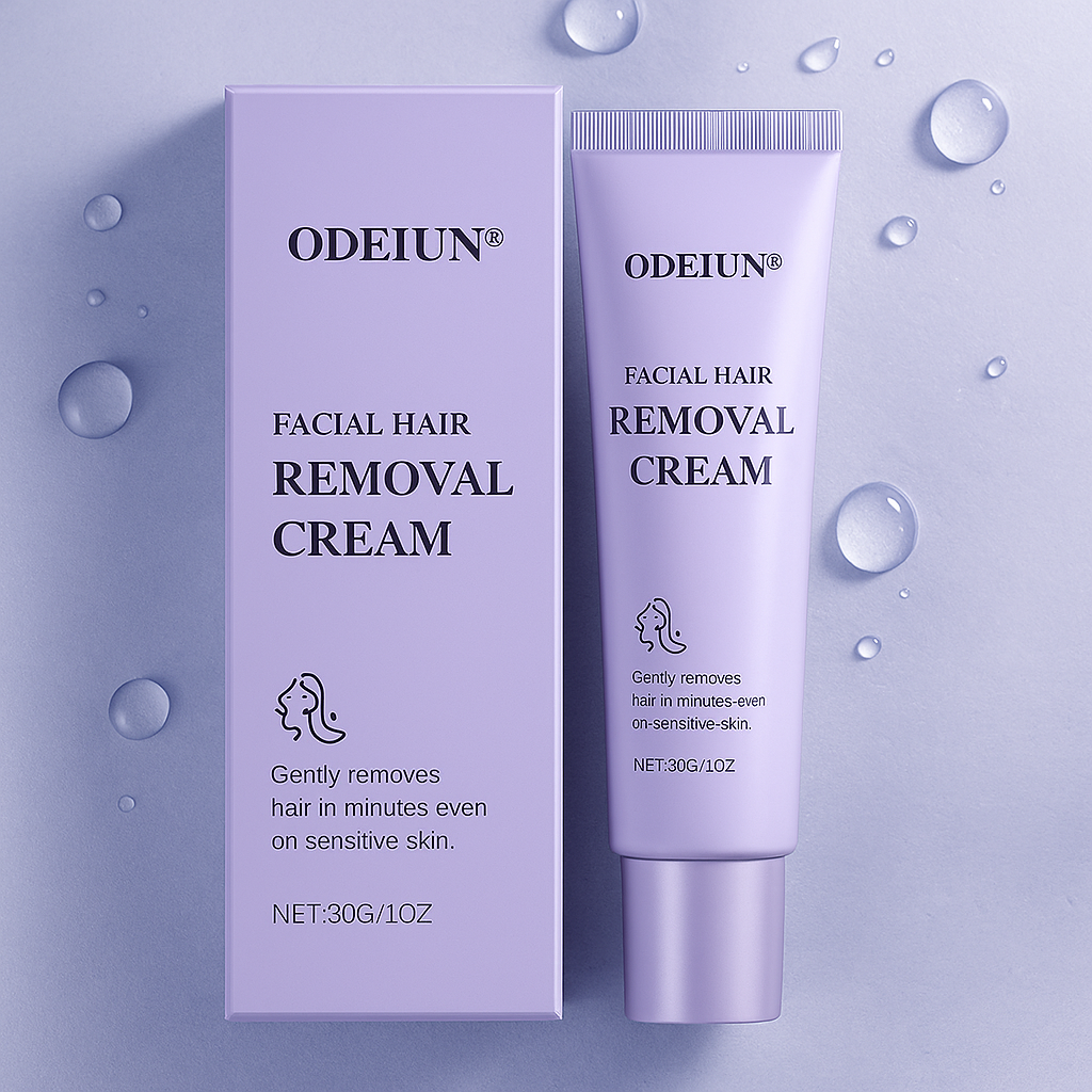 ODEIUN® Gentle and Painless Facial Hair Removal Cream– Limited Time Offer for Smooth, Flawless Skin ✨"