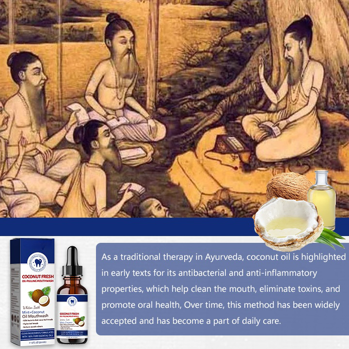🎄 Holiday Sale Extravaganza: Enjoy 50% Off! 🎁  Coconut Fresh Oil-Pulling Mouthwash