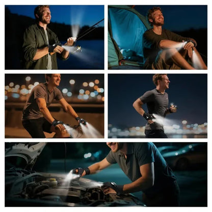 🔥 Christmas Flash Deal 🎁 65% OFF, Hands-Free LED Half Finger Gloves