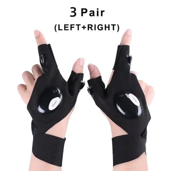 🔥 Christmas Flash Deal 🎁 65% OFF, Hands-Free LED Half Finger Gloves