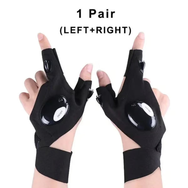 🔥 Christmas Flash Deal 🎁 65% OFF, Hands-Free LED Half Finger Gloves