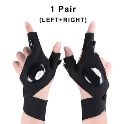 🔥 Christmas Flash Deal 🎁 65% OFF, Hands-Free LED Half Finger Gloves