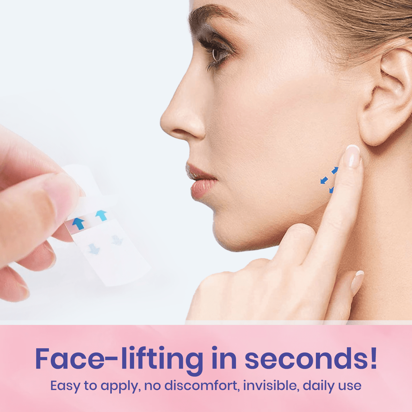 Seurico™ V-Face Lifting Adhesive Tape — Discreet, Waterproof Face Slimming Strips