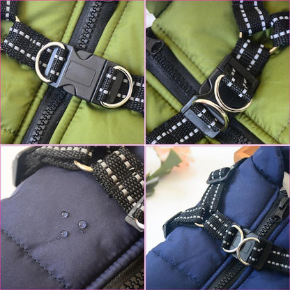 🐶❄️Waterproof Winter Jacket with Built-In Harness – Keep Your Dog Warm, Dry & Stylish!