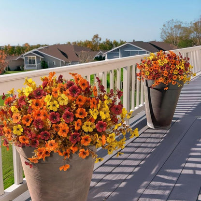 🍂 Last Day 49% OFF 🍁 Rainproof Lifelike Fall Artificial Flowers 💖 – UV-Protected, Durable & Perfect Year-Round Décor 🍂