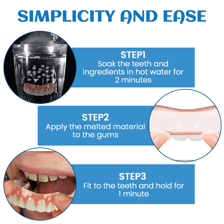 🎄 Holiday Sale Extravaganza: Enjoy 50% Off! 🎁  [Official Brand Store] Seamless Smile Silicone Denture Kit