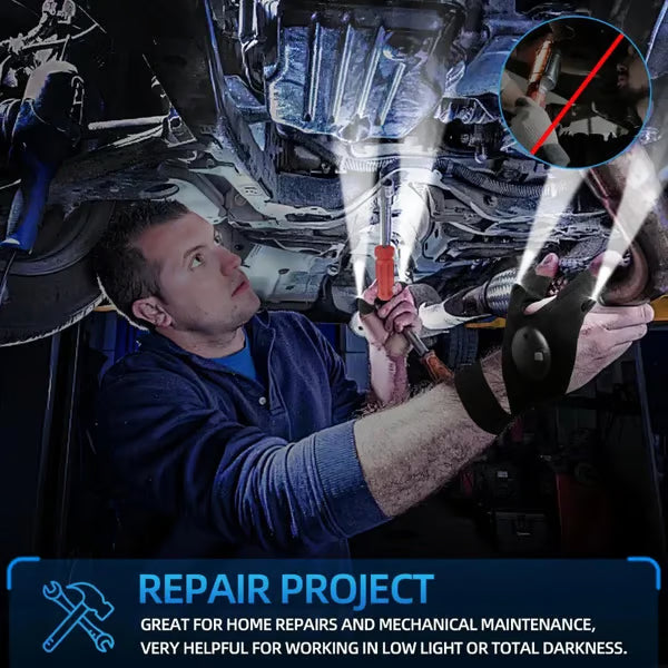 🔥 Christmas Flash Deal 🎁 65% OFF, Hands-Free LED Half Finger Gloves