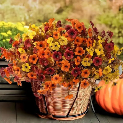 🍂 Last Day 49% OFF 🍁 Rainproof Lifelike Fall Artificial Flowers 💖 – UV-Protected, Durable & Perfect Year-Round Décor 🍂