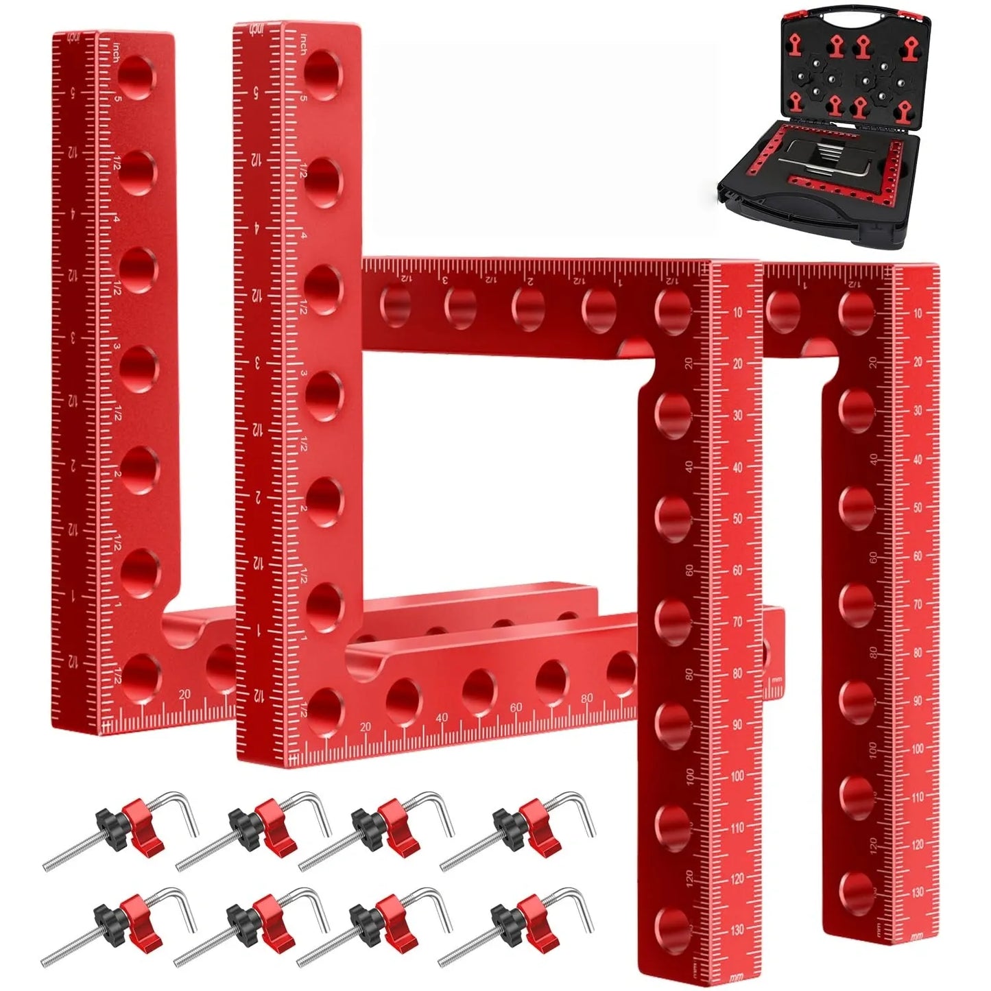 90-Degree Positioning Squares Right Angle Clamps Kit