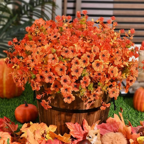 🍂 Last Day 49% OFF 🍁 Rainproof Lifelike Fall Artificial Flowers 💖 – UV-Protected, Durable & Perfect Year-Round Décor 🍂