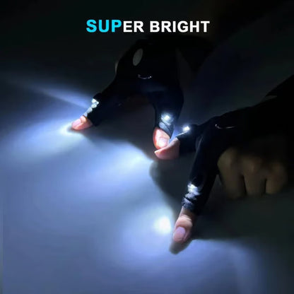 🔥 Christmas Flash Deal 🎁 65% OFF, Hands-Free LED Half Finger Gloves