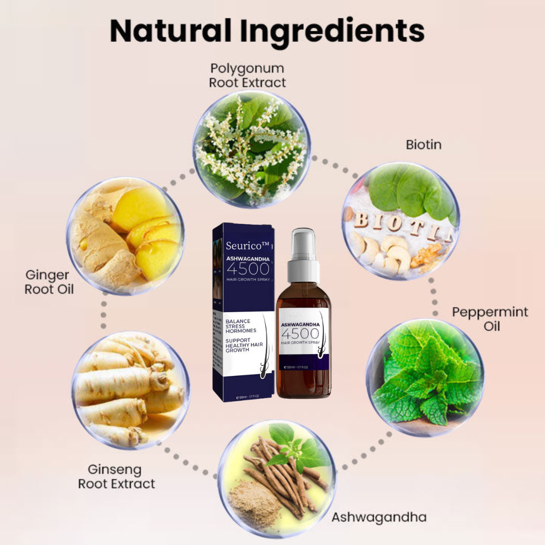 Seurico™ Ashwagandha 4500 Hair Growth Spray