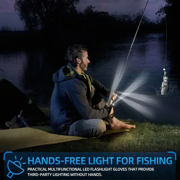 🔥 Christmas Flash Deal 🎁 65% OFF, Hands-Free LED Half Finger Gloves