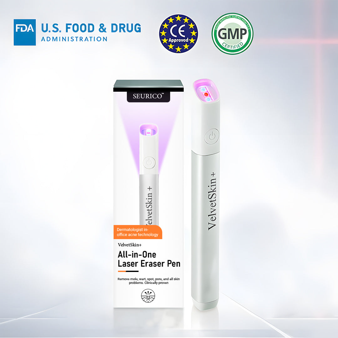Seurico™ VelvetSkin+ Laser Eraser Pen | Non-Invasive Removal for Moles & Warts