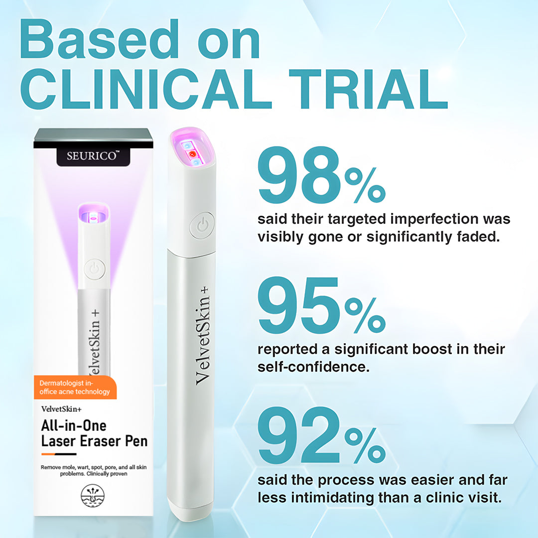 Seurico™ VelvetSkin+ Laser Eraser Pen | Non-Invasive Removal for Moles & Warts