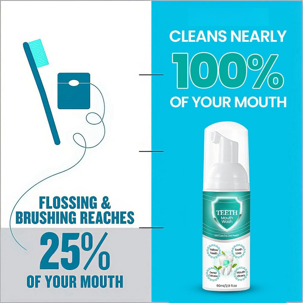 🌿NEW TEETH Mouthwash Foam - Solve All Oral Problems 🔥 LAST DAY SALE 70% OFF 🔥