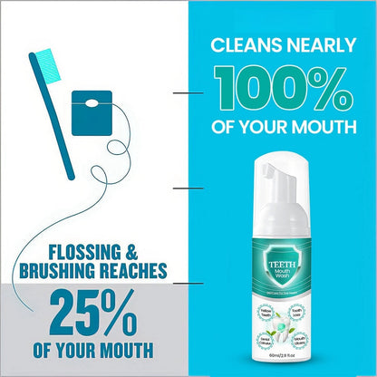 🌿NEW TEETH Mouthwash Foam - Solve All Oral Problems 🔥 LAST DAY SALE 70% OFF 🔥