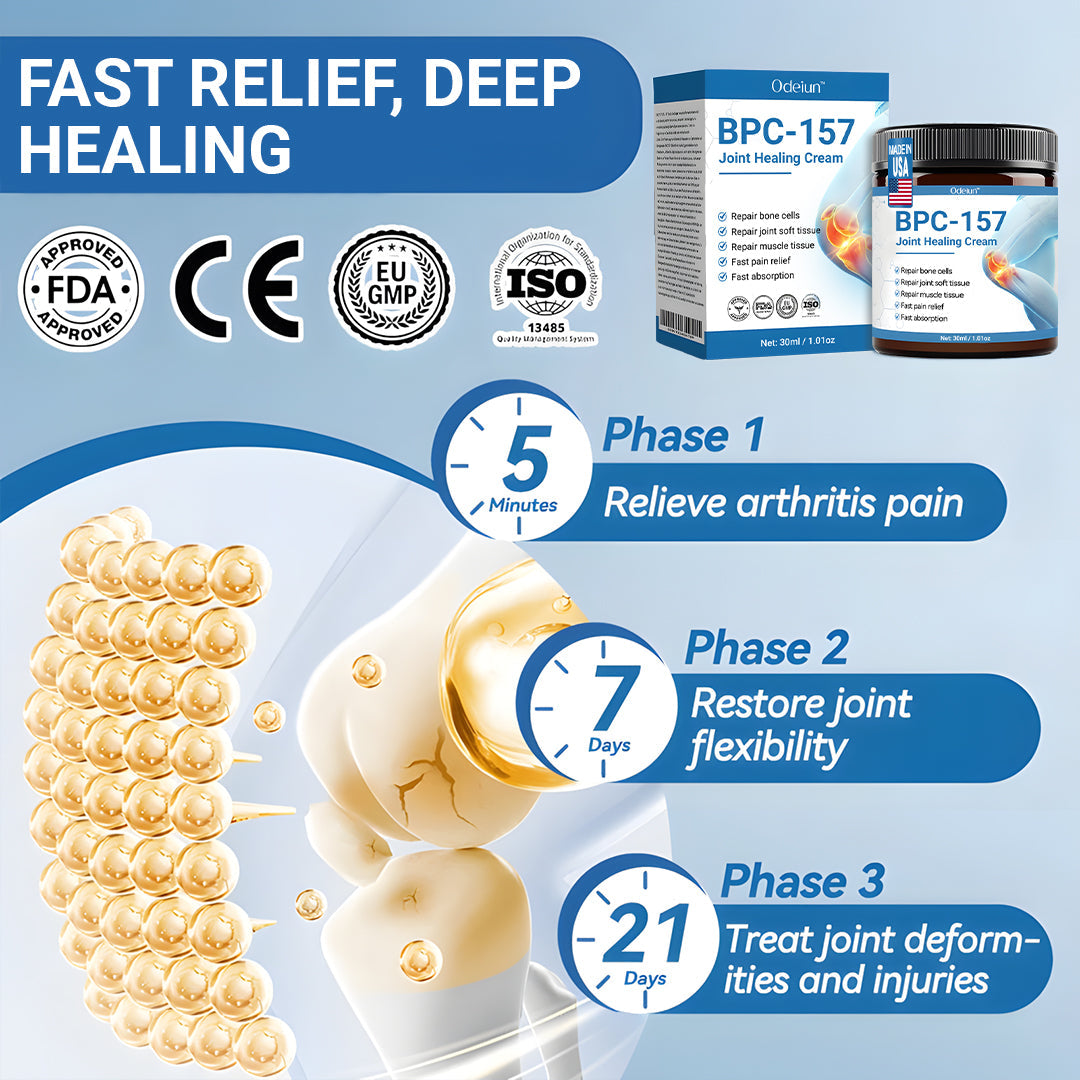 Advanced Relief: ODEIUN™ BPC-157 Joint Healing Cream🦴Treats Arthritis. Neuropathy. Rheumatism. Sports Injuries & More🦵