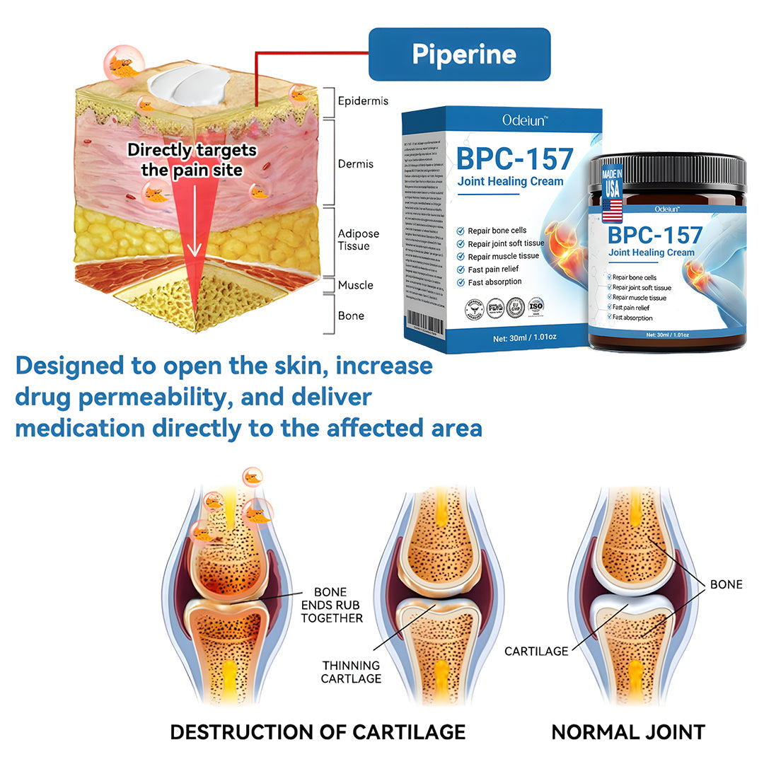 Advanced Relief: ODEIUN™ BPC-157 Joint Healing Cream🦴Treats Arthritis. Neuropathy. Rheumatism. Sports Injuries & More🦵