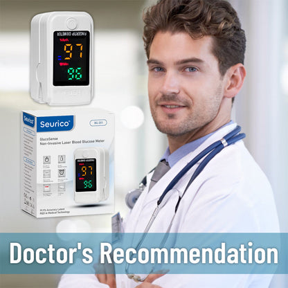 【OFFICIAL STORE】👨‍⚕️Seurico™ GlucoSense Non-Invasive Laser Blood Glucose Meter【99.9%Accuracy👍Latest R&D in Medical Technology🗽🗽🗽】