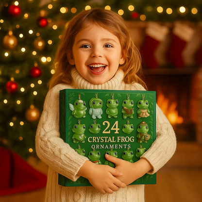 🐸 The Magic of the Forest Awaits — Frog Advent Calendar 2025 | 24 Crystal Charms, Limited Edition Collectible Gift Box