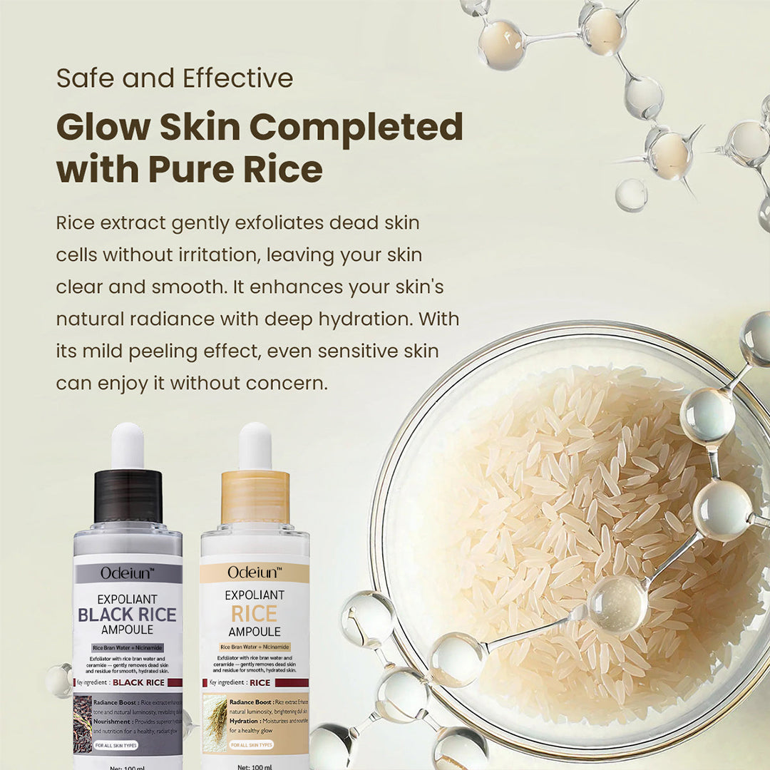 ODEIUN™ GlowRice Brightening Ampoule|Reveal Radiant Skin with Every Drop — Powered by Rice Essence ✨🌾