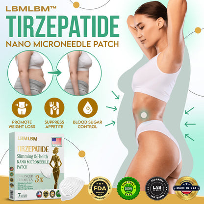 LBMLBM™ NIDDK-Tirzepatide Slimming NANO MICRONEEDLE PATCH （Zero Pain, 24/7 Release | Lose 20lbs FAST | 90% Sugar Drop | ）