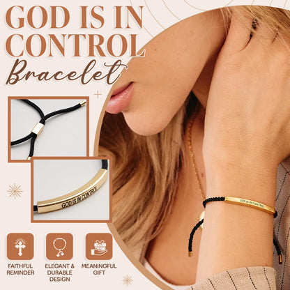 🙏 Find Strength in Faith ✨ God is in Control Bracelet – A Daily Reminder of Peace and Hope 💖