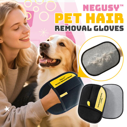 🐾 2025 New & Improved Negusy™ Pet Hair Removal Gloves – Electrostatic Pet Hair Remover ✨