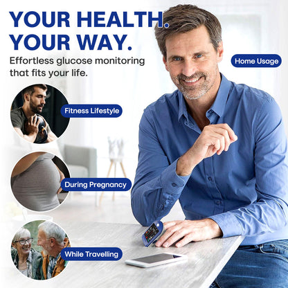 🛍️ Zakdavi™ Non-invasive Glucose Meter – Painless, Portable & Clinically Accurate Blood Sugar Monitoring
